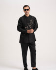 Black Autumn Waistcoat
