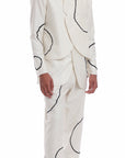 Big Moth Circles Embroidered Waistcoat-Antar-Agni