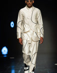 Big Moth Circles Embroidered Waistcoat-Antar-Agni