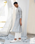 Classic Light Grey Kurta-Antar-Agni