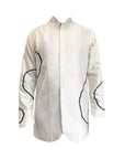 Big Moth Circles Embroidered Shirt-Antar-Agni
