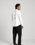 Broken Feather Embroidered Shirt