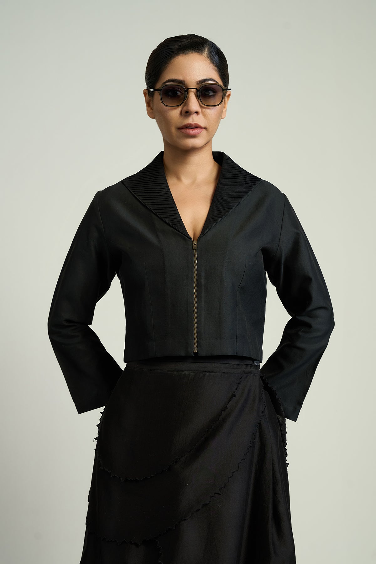 METAL ZIP TOP &amp; SHANK SKIRT