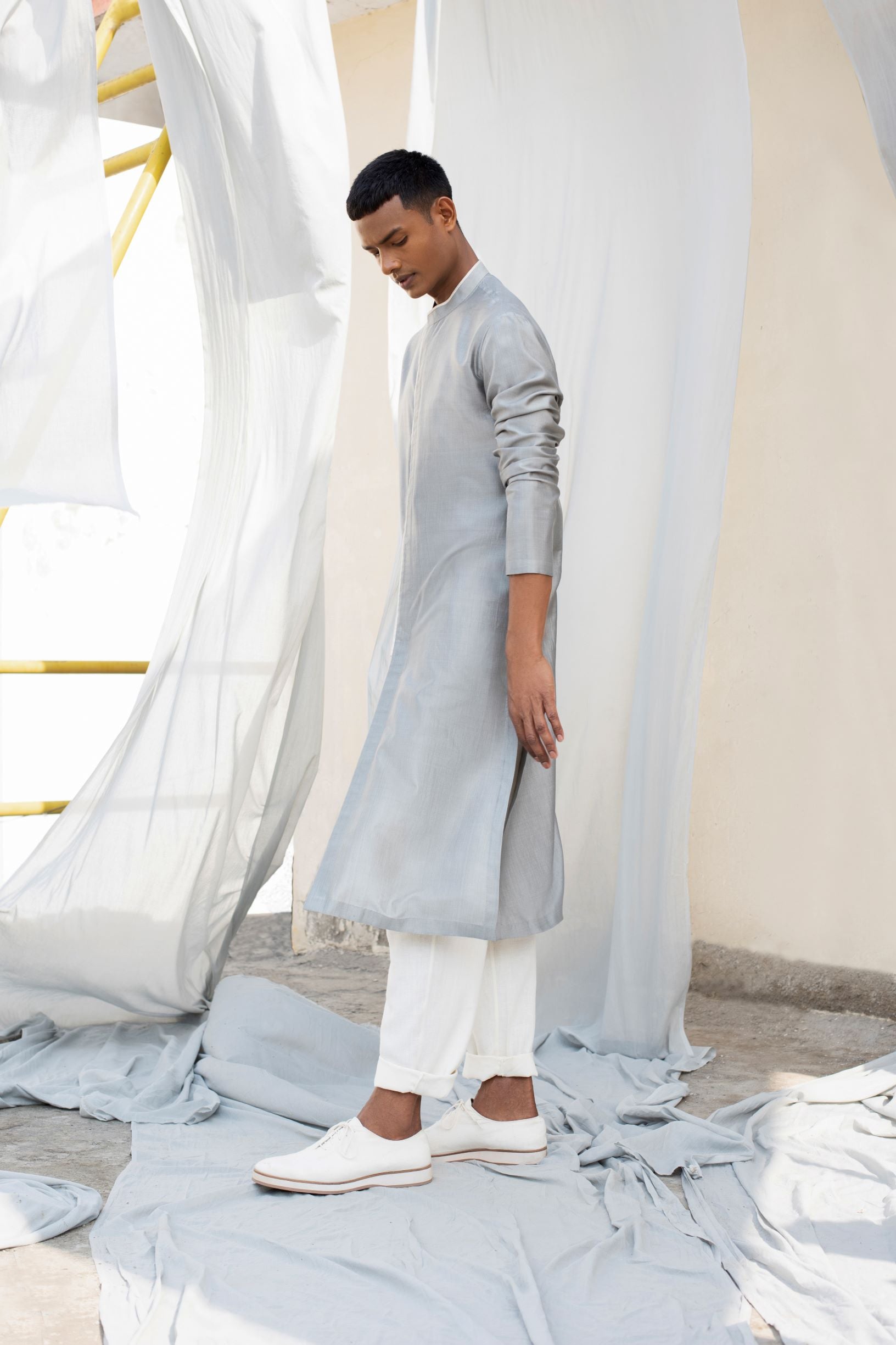 Classic Light Grey Kurta-Antar-Agni