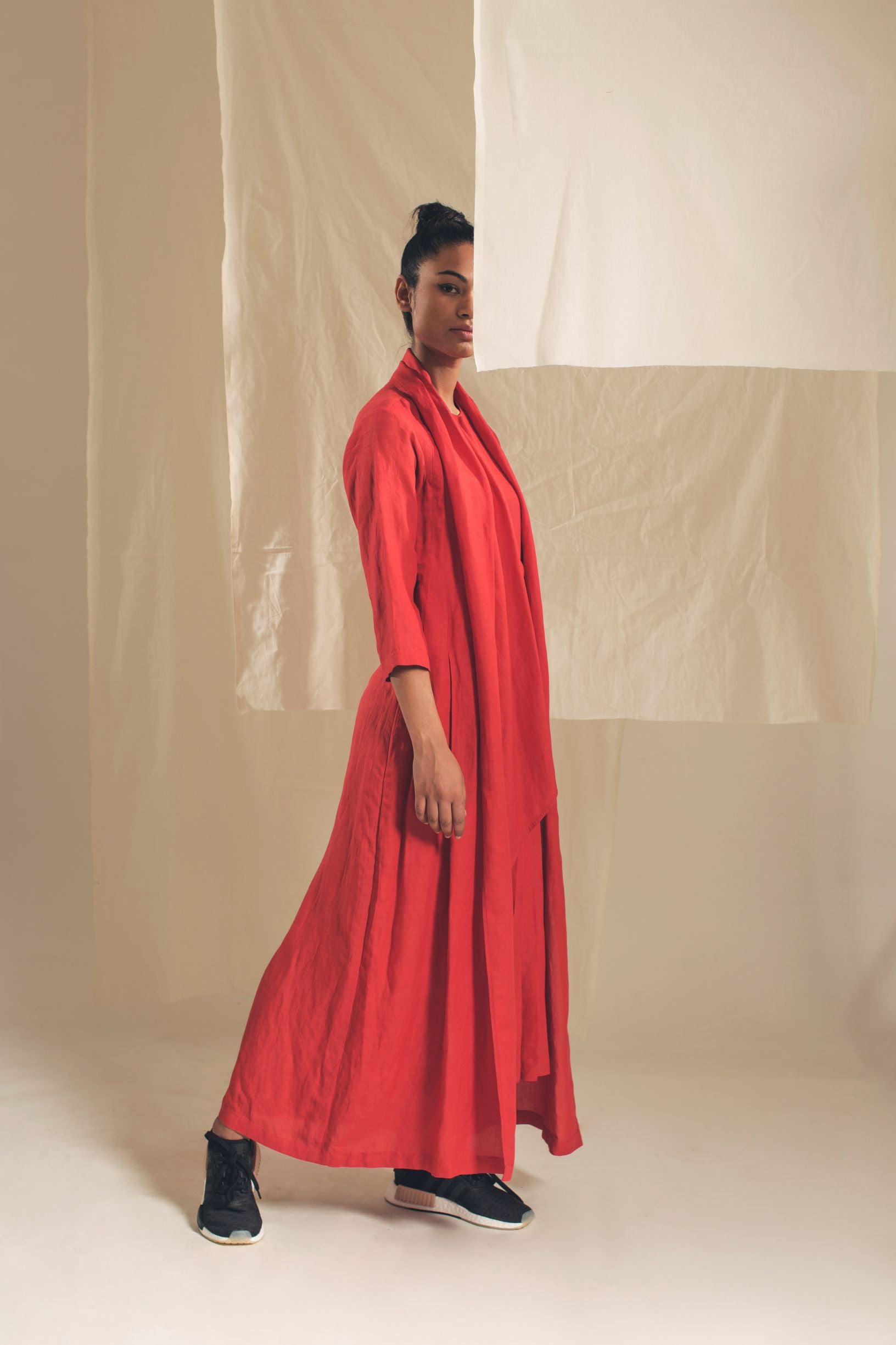 Long Overlay Dress-Antar-Agni