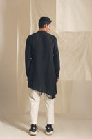 Relaxed Fit Trousers with elastic waistband-Antar-Agni