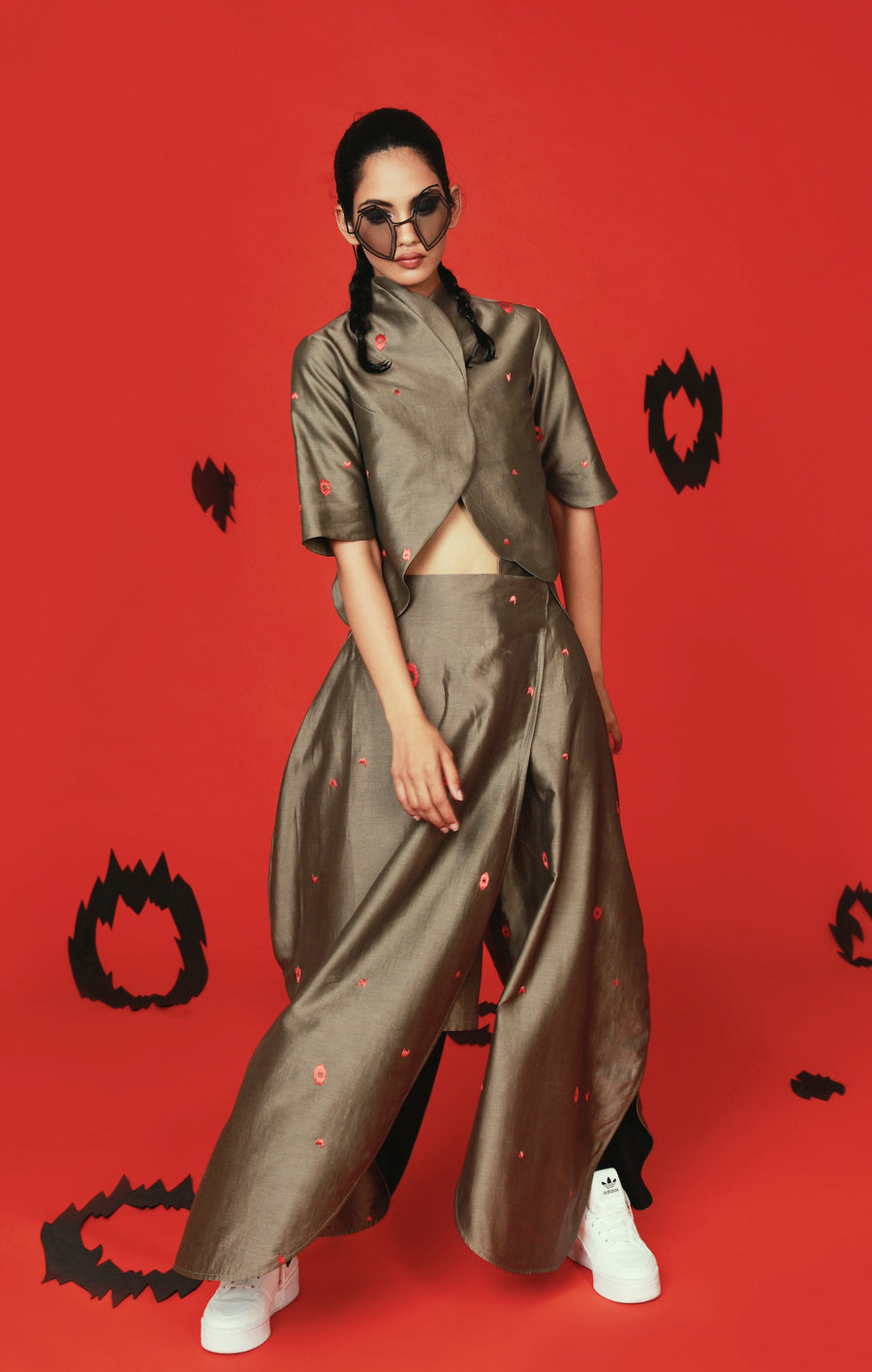 Wing Crop Top-Antar-Agni