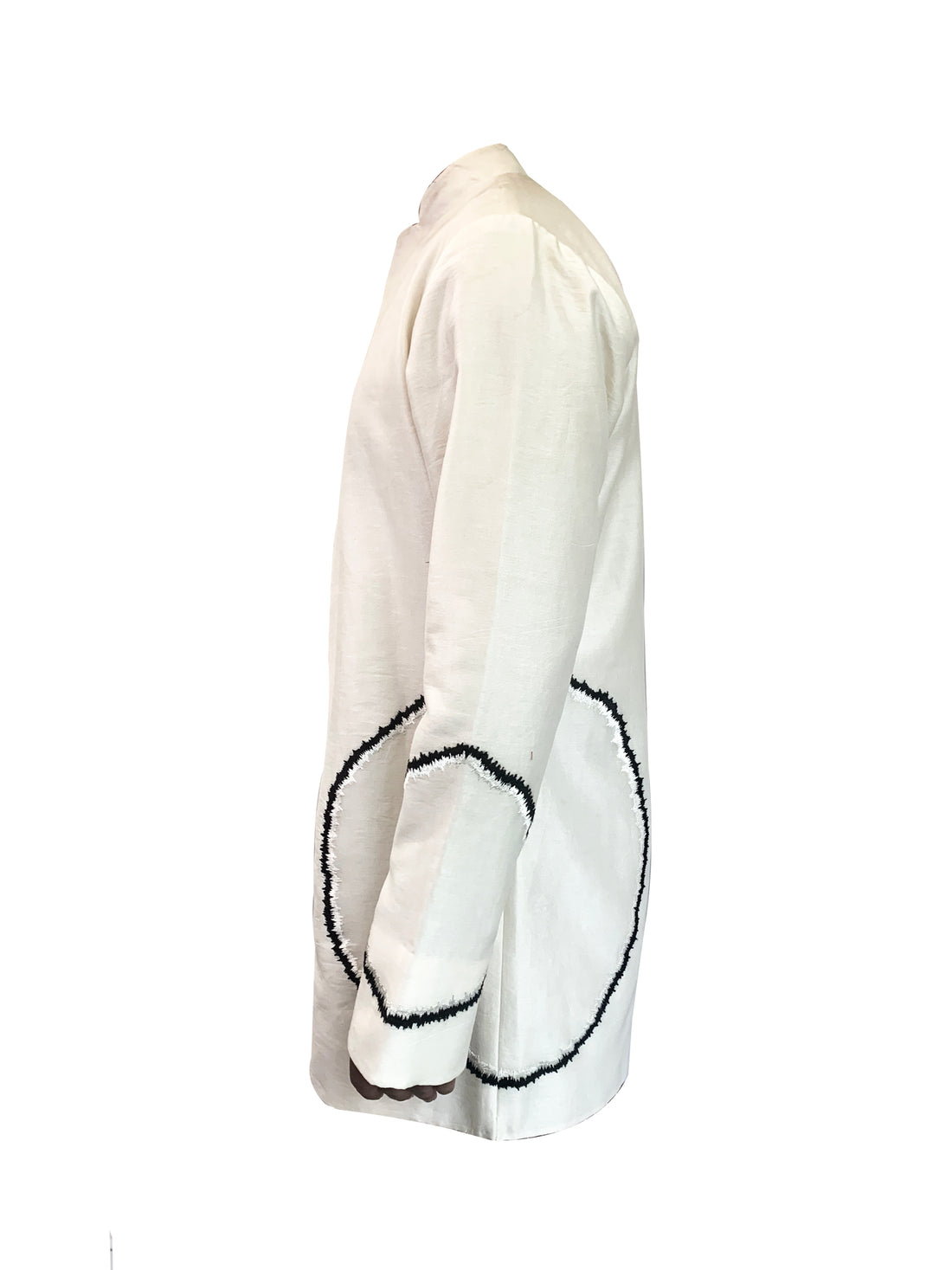 Big Moth Circles Embroidered Shirt-Antar-Agni